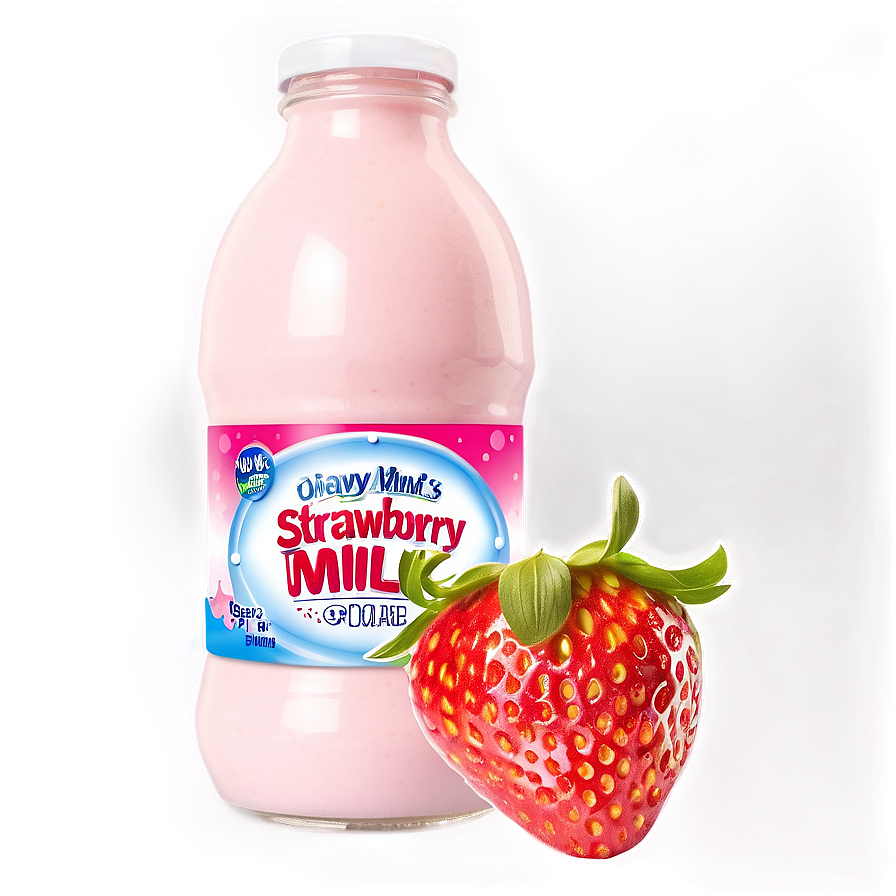 Low-fat Strawberry Milk Png Cfa12