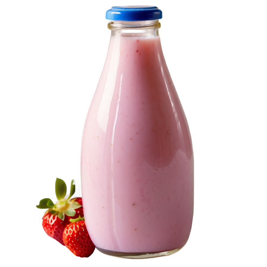 Low-fat Strawberry Milk Png Qvl10