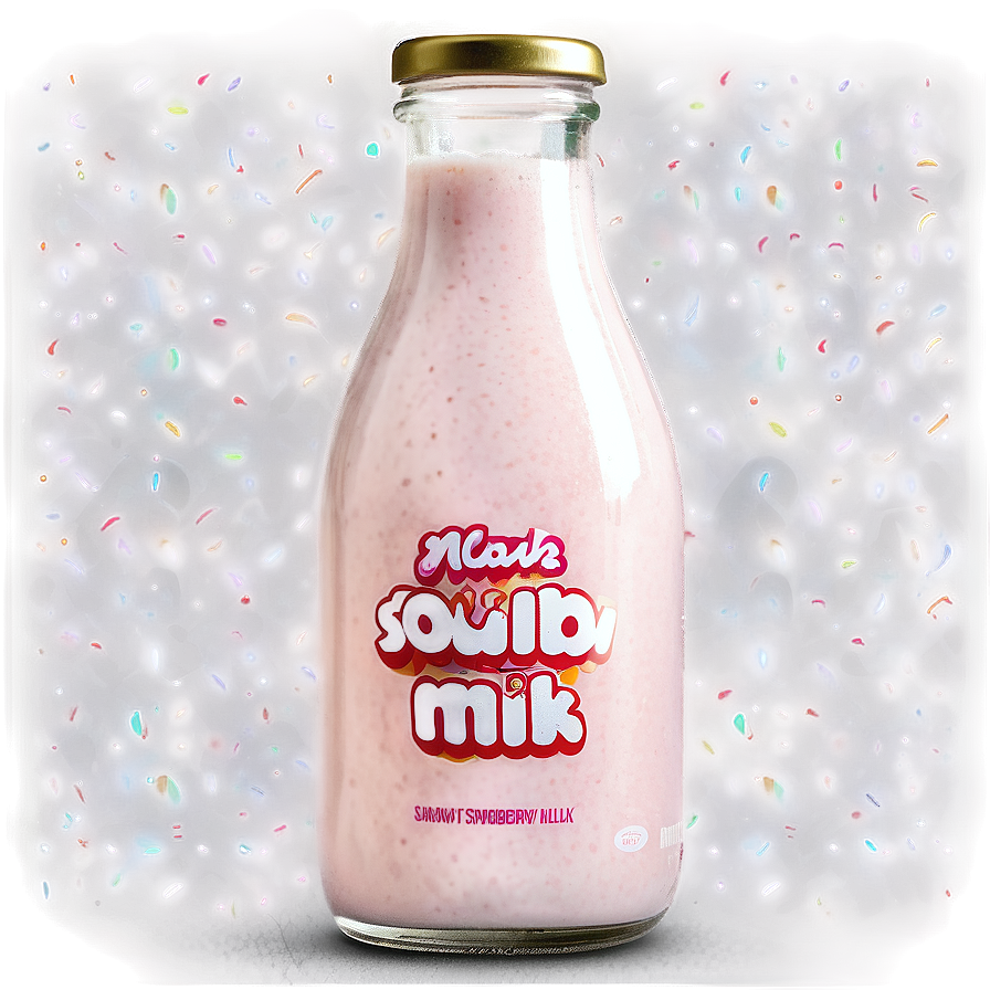 Low-fat Strawberry Milk Png Wxm45