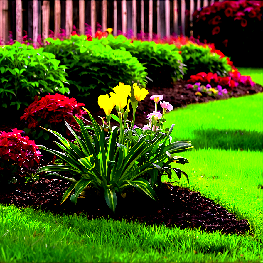 Low Maintenance Flower Bed Png 06272024