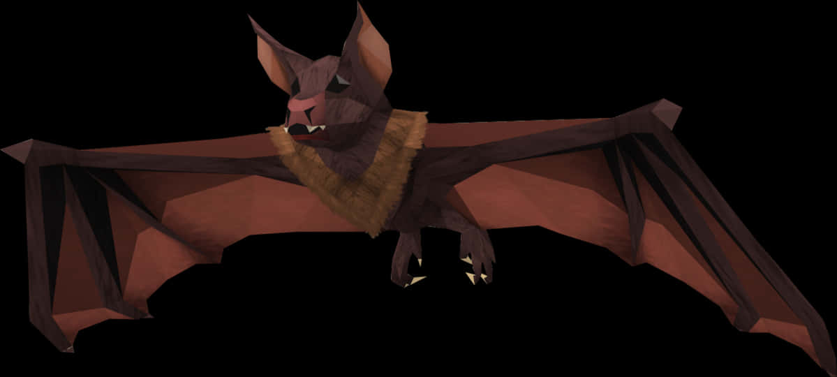 Low Poly Bat Model