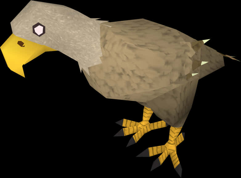 Low Poly Eagle Graphic