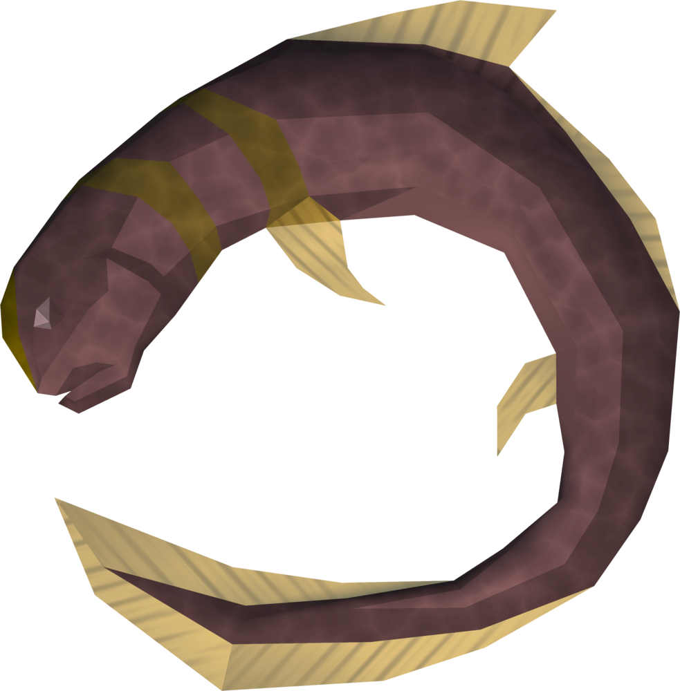 Low Poly Eel Artwork