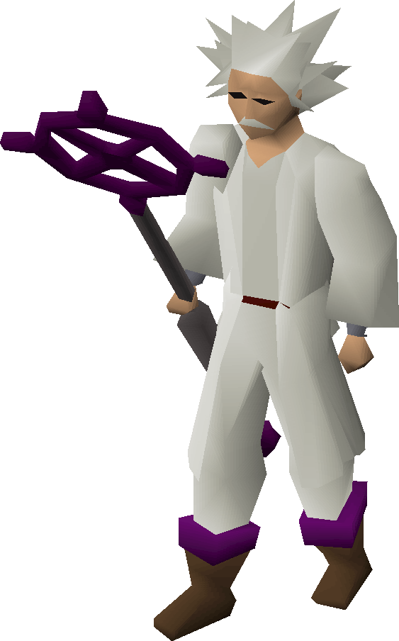 Low Poly Magewith Staff