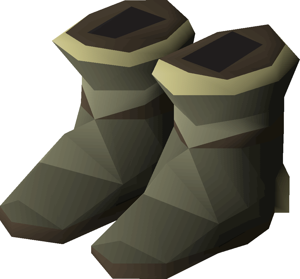 Low Poly Military Boots3 D Model