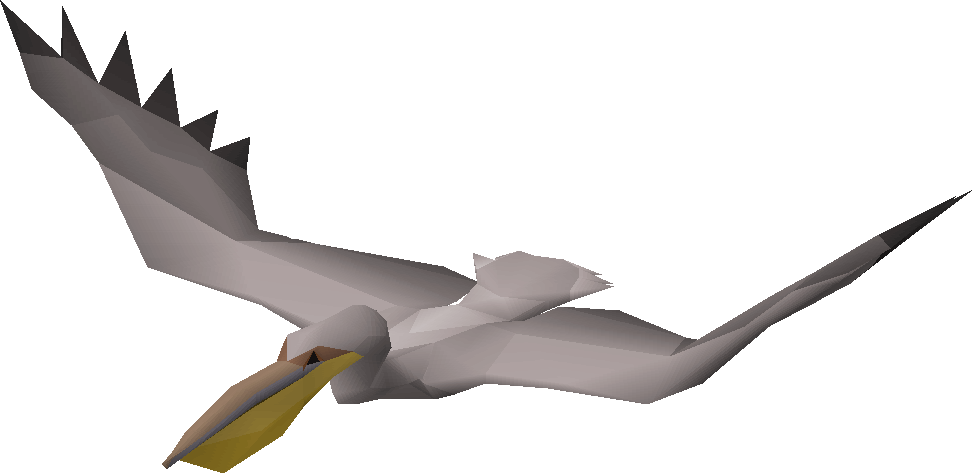 Low Poly Pelicanin Flight