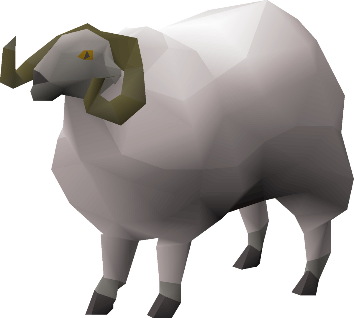 Low Poly Ram Illustration