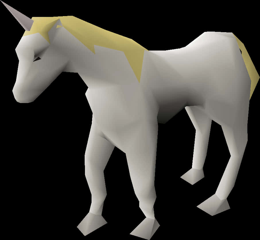 Low Poly3 D Unicorn