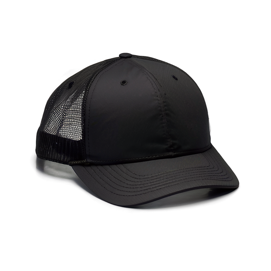 Low Profile Black Trucker Hat Png 19