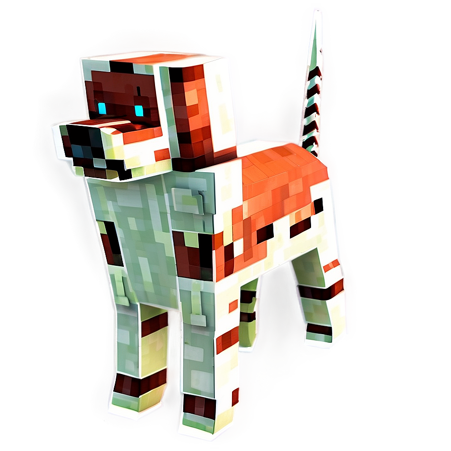 Loyal Minecraft Dog Png 06262024