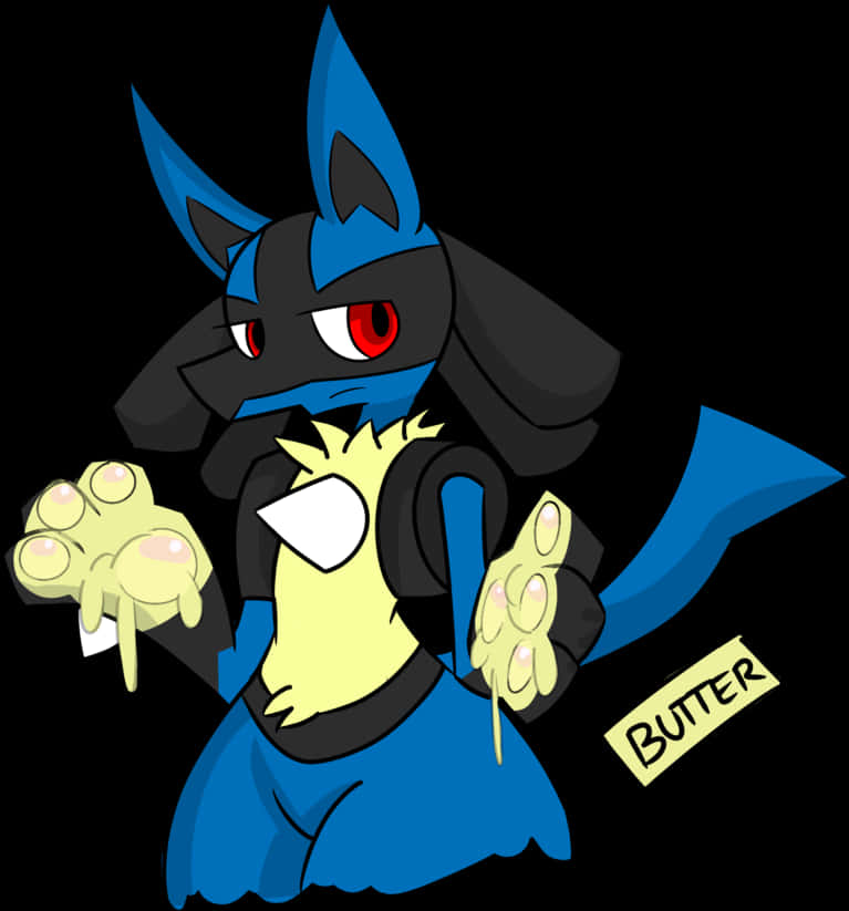 Lucario_ Anime_ Style_ Illustration