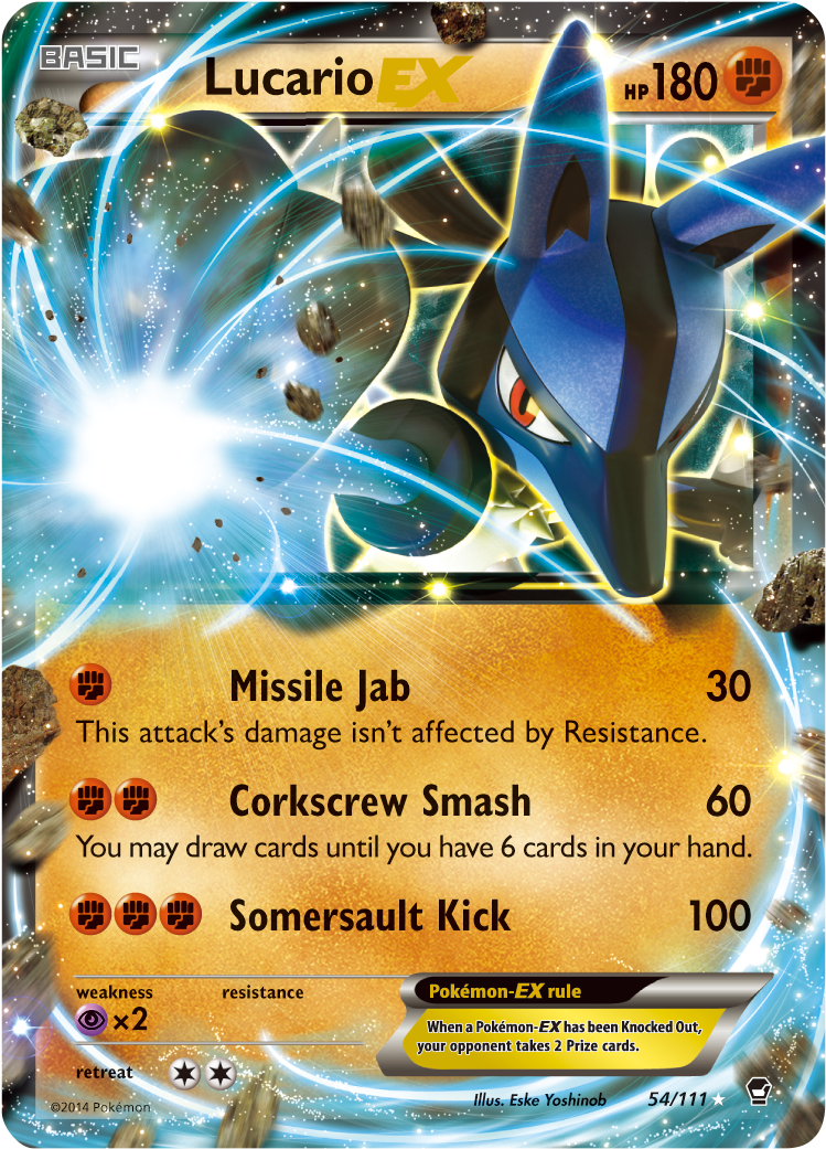 Lucario_ E X_ Pokemon_ Card