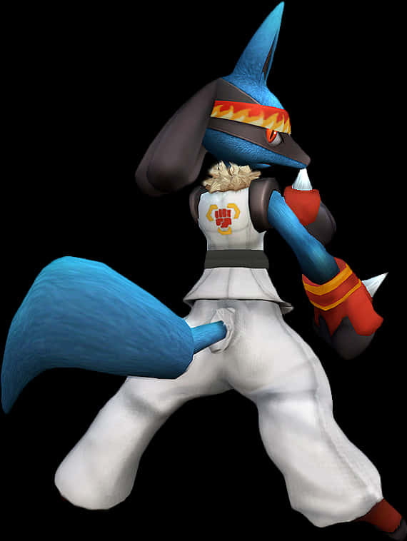 Lucario Pokemon Fighting Stance