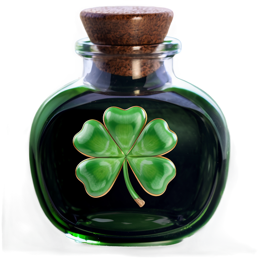 Luck Potion Clover Bottle Png Oyu83