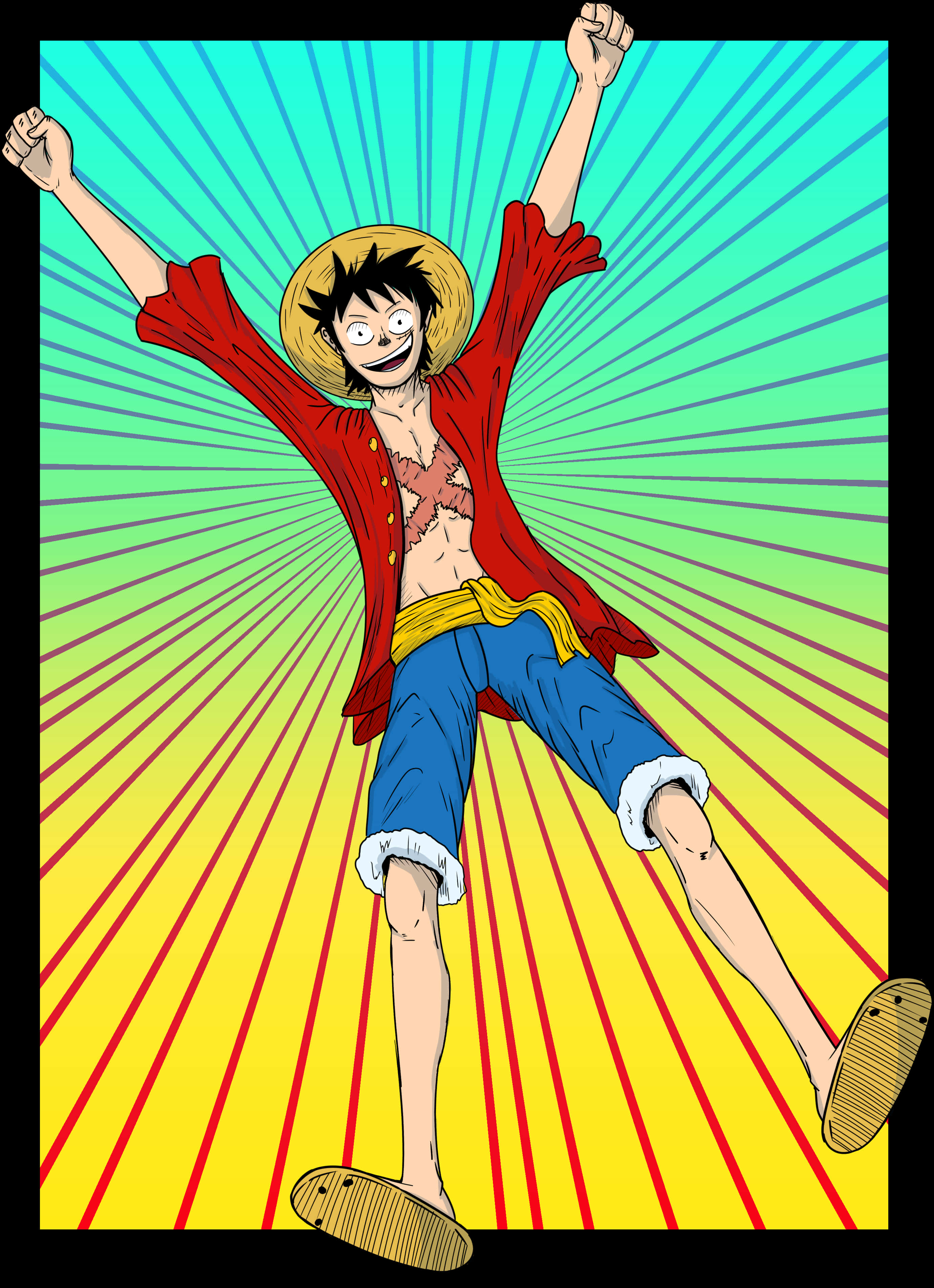 Luffy Triumphant Pose