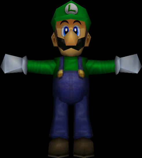 Luigi Classic Video Game Character