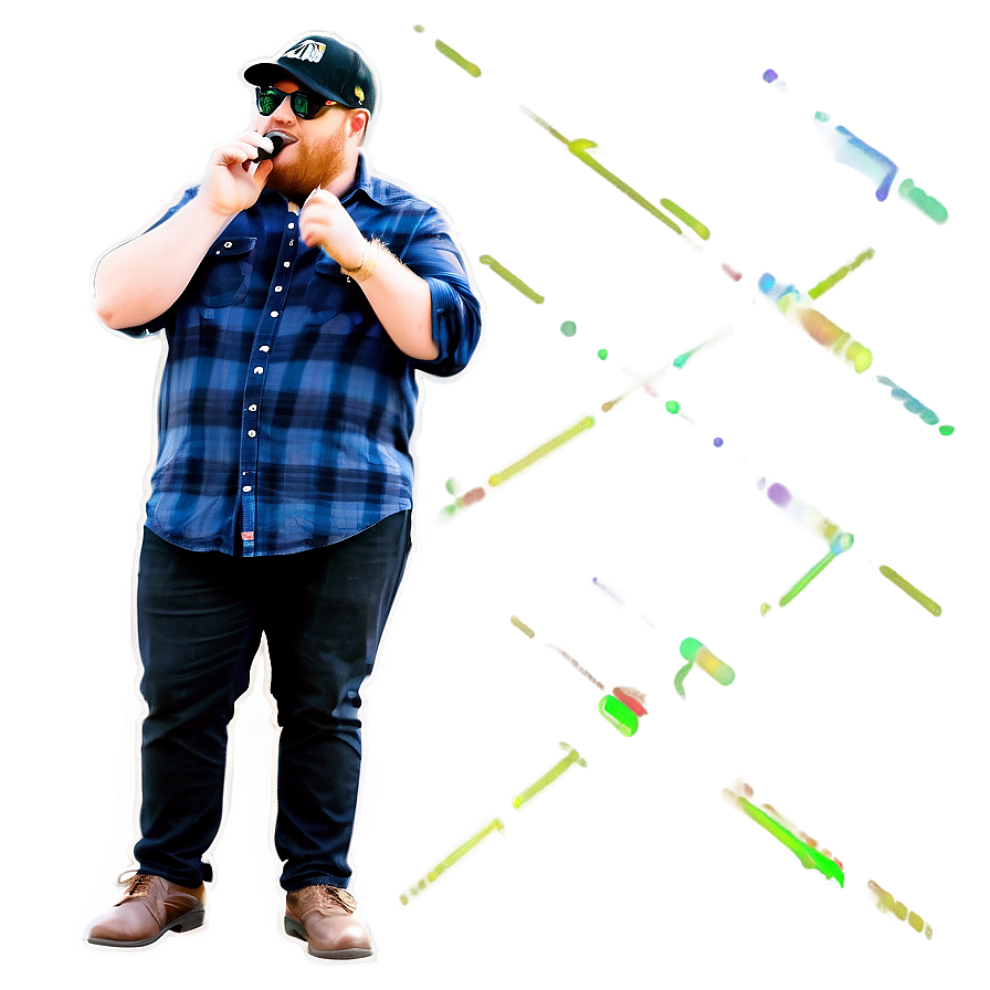 Luke Combs Candid Shot Png Vhq