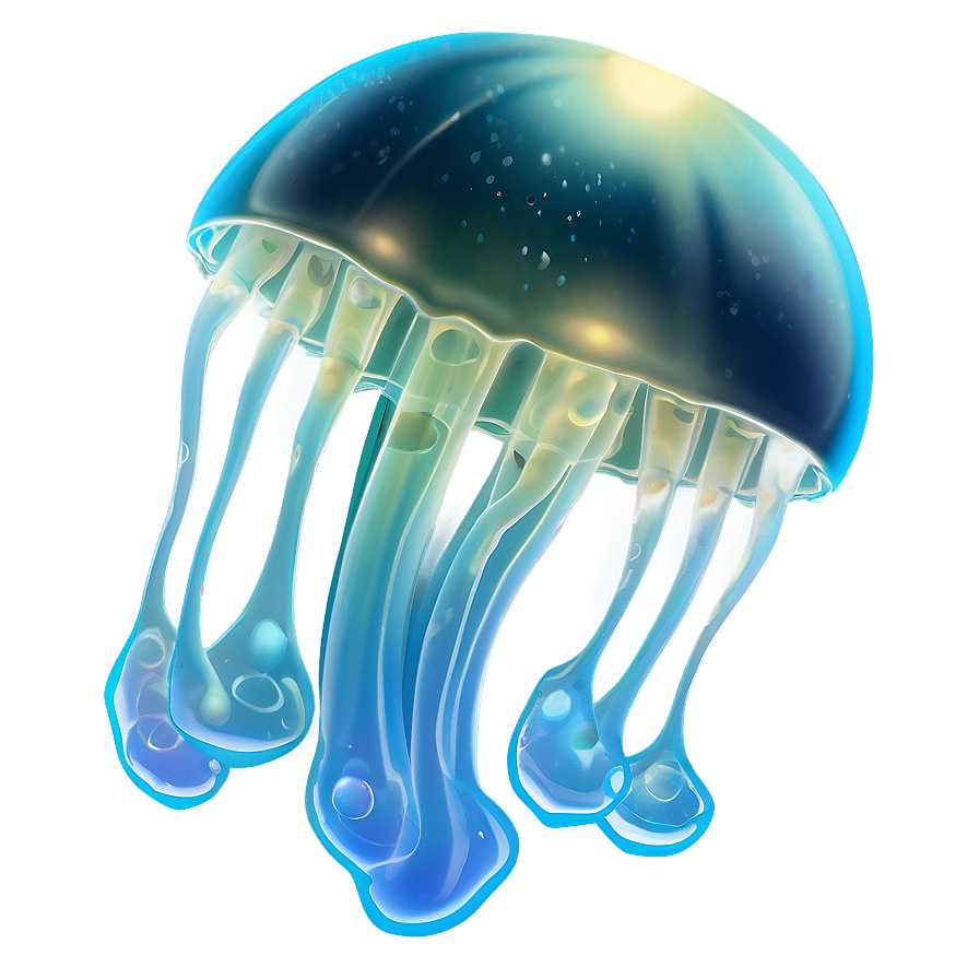 Luminescent Moon Jelly Illustration Png Ipf