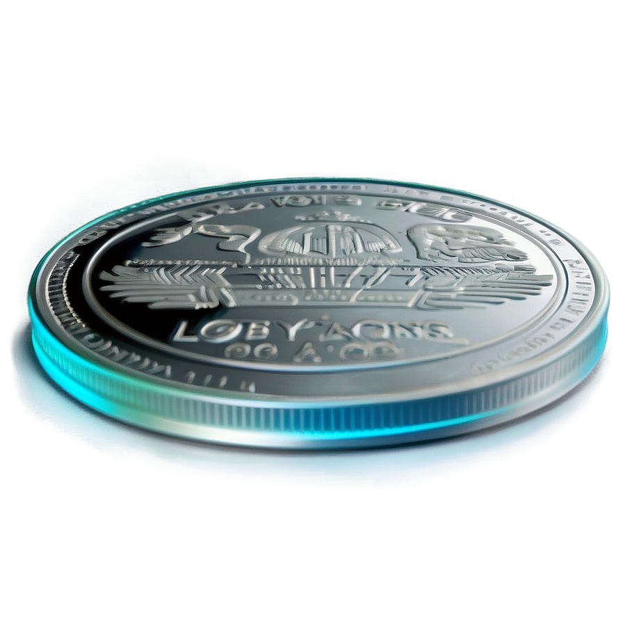 Luminescent Silver Coin Png 06272024