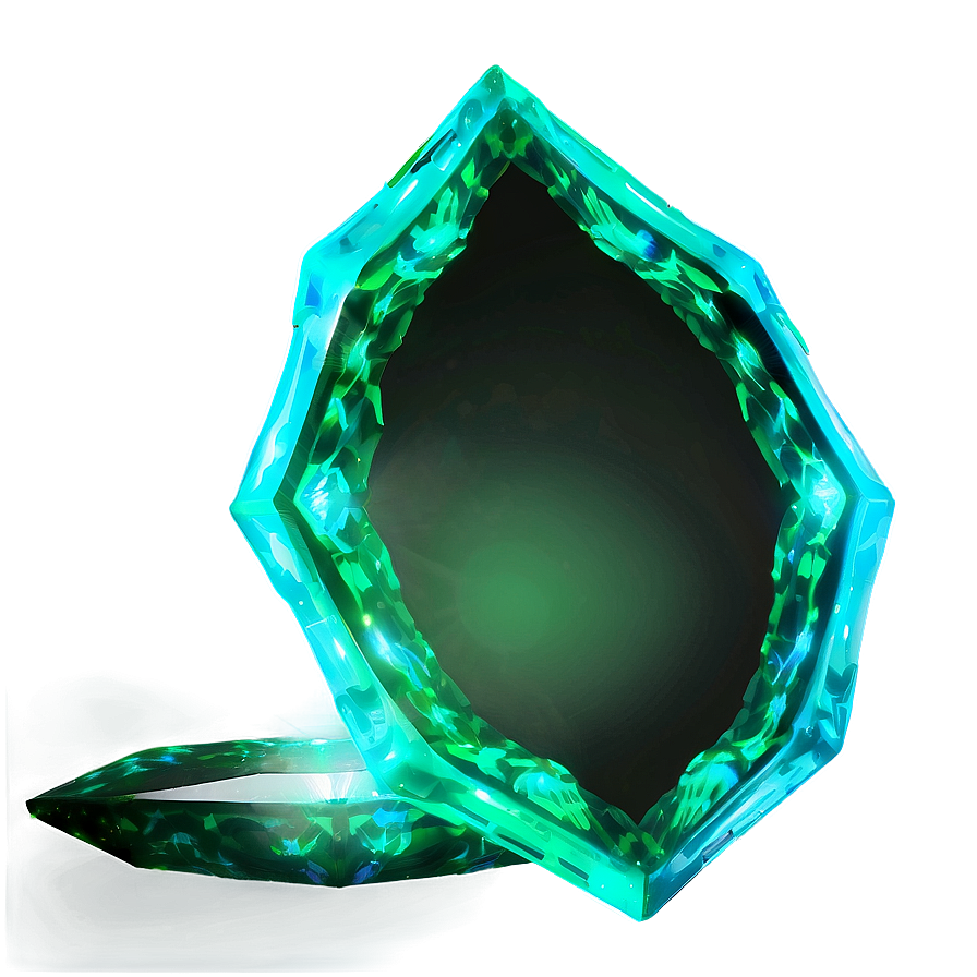 Luminous Emerald Glow Png 57