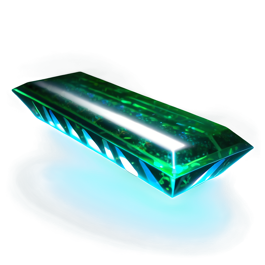 Luminous Emerald Glow Png Qvq77