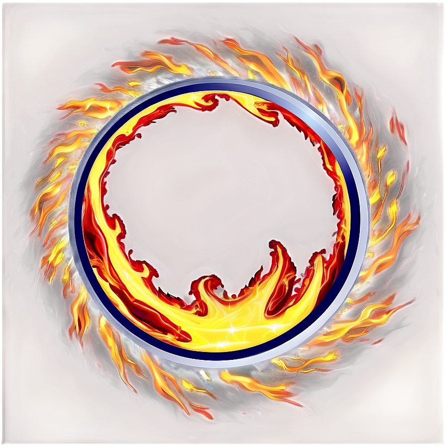 Luminous Fire Circle Png 62