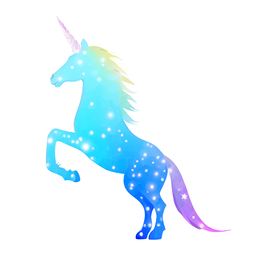 Luminous Unicorn Silhouette Png 06282024