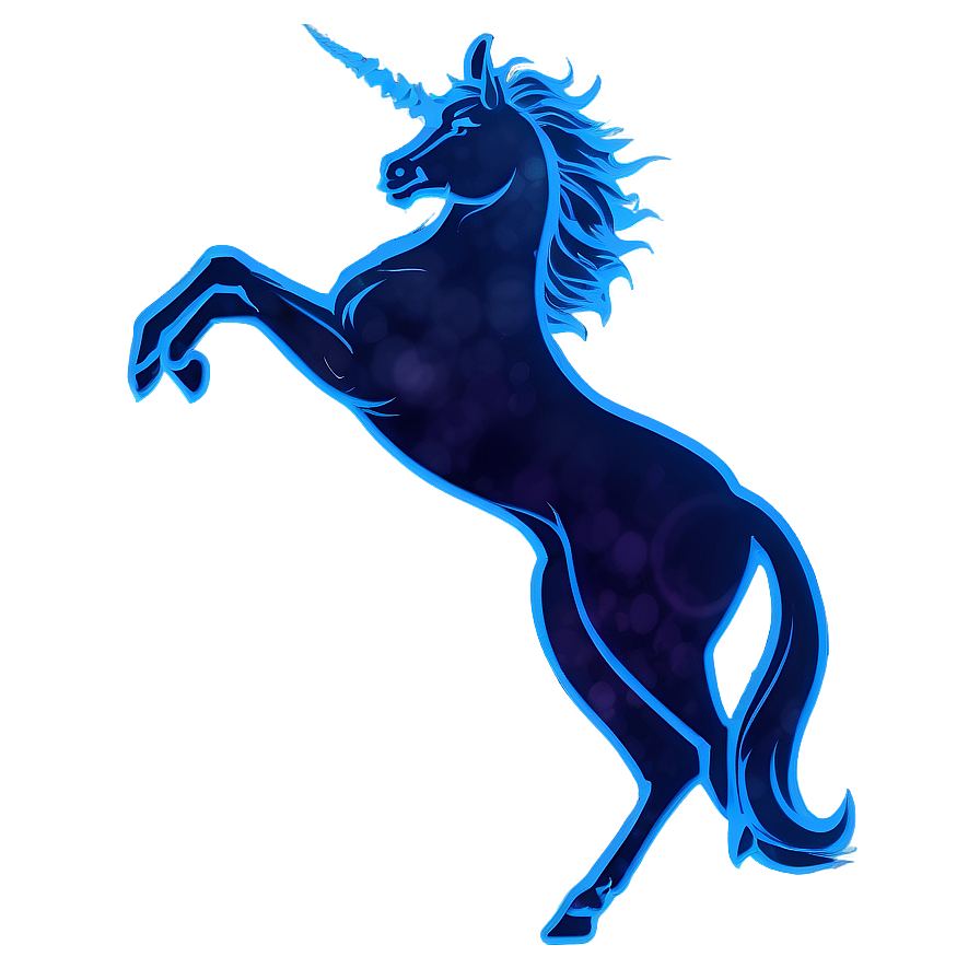 Luminous Unicorn Silhouette Png 06282024