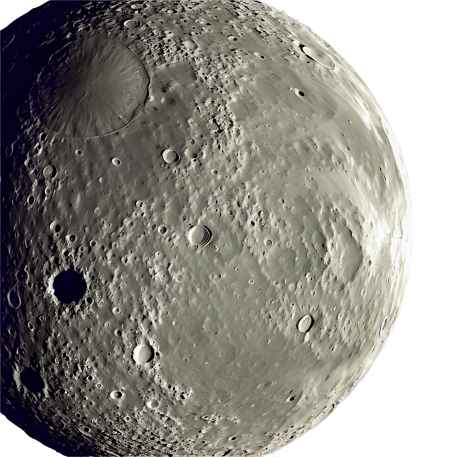 Lunar Surface Topography Map Png 4