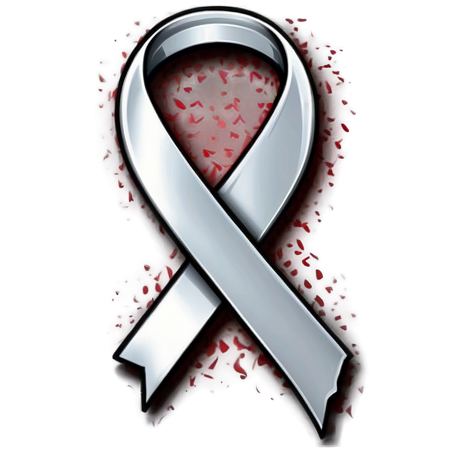 Lung Cancer Ribbon And Heart Png 97