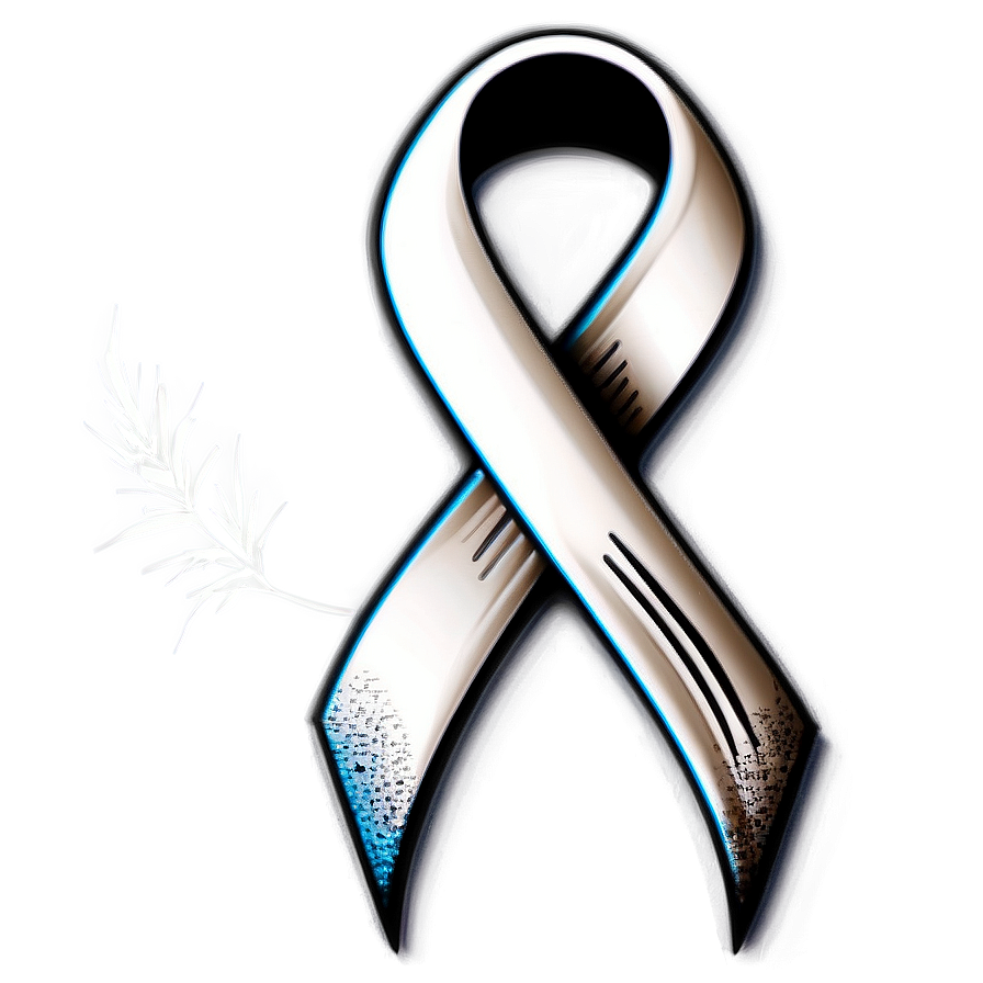 Lung Cancer Ribbon On Black Png Hxu