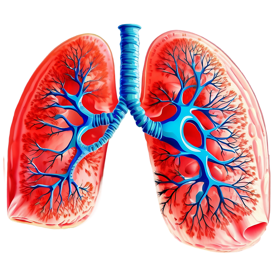 Lung Structure Illustration Png 06112024