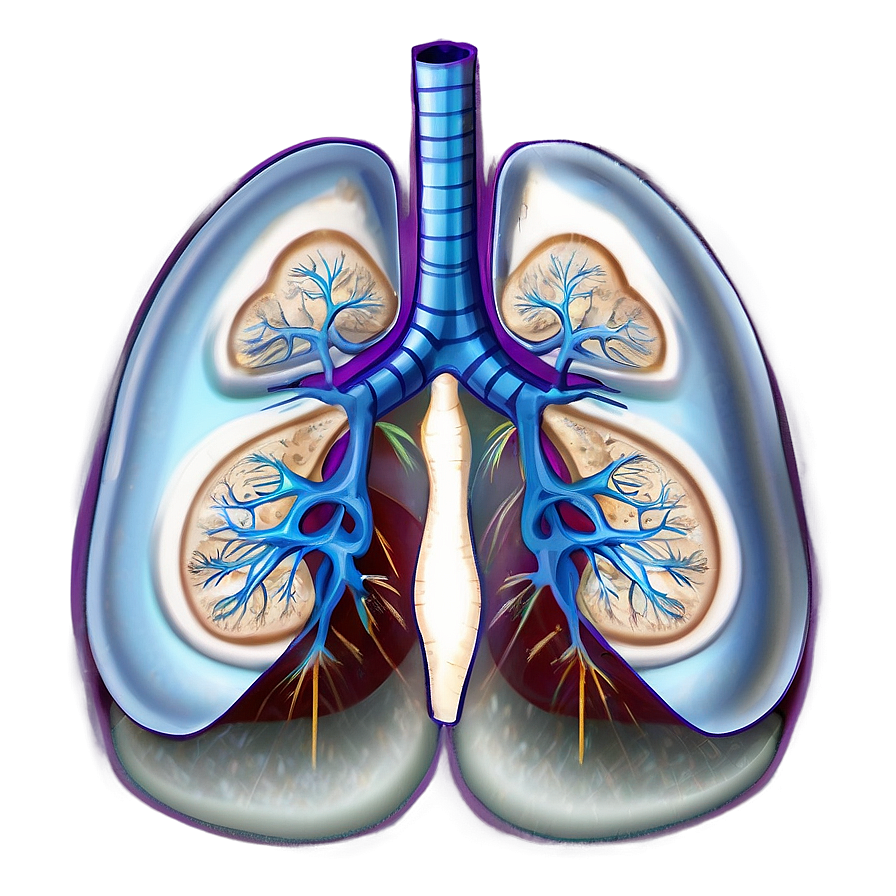 Lung Structure Illustration Png 16