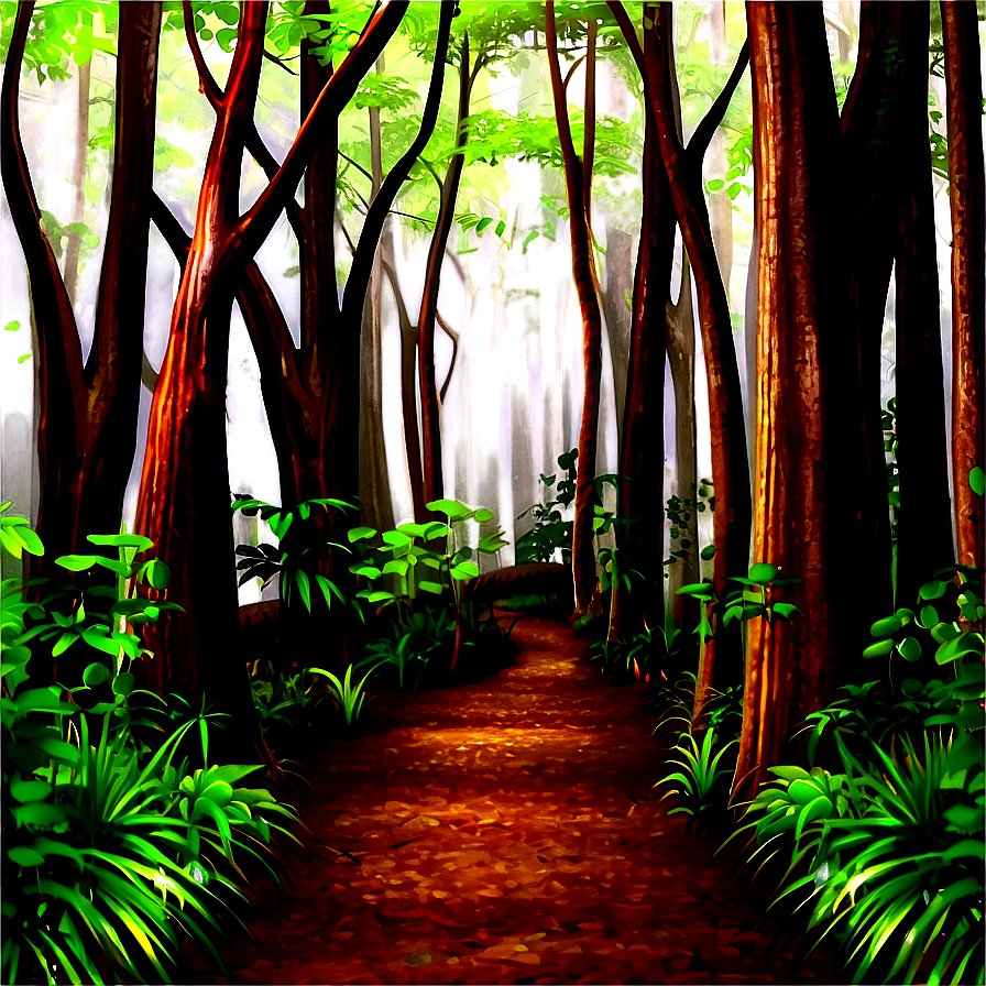 Lush Brown Forest Path Png 76