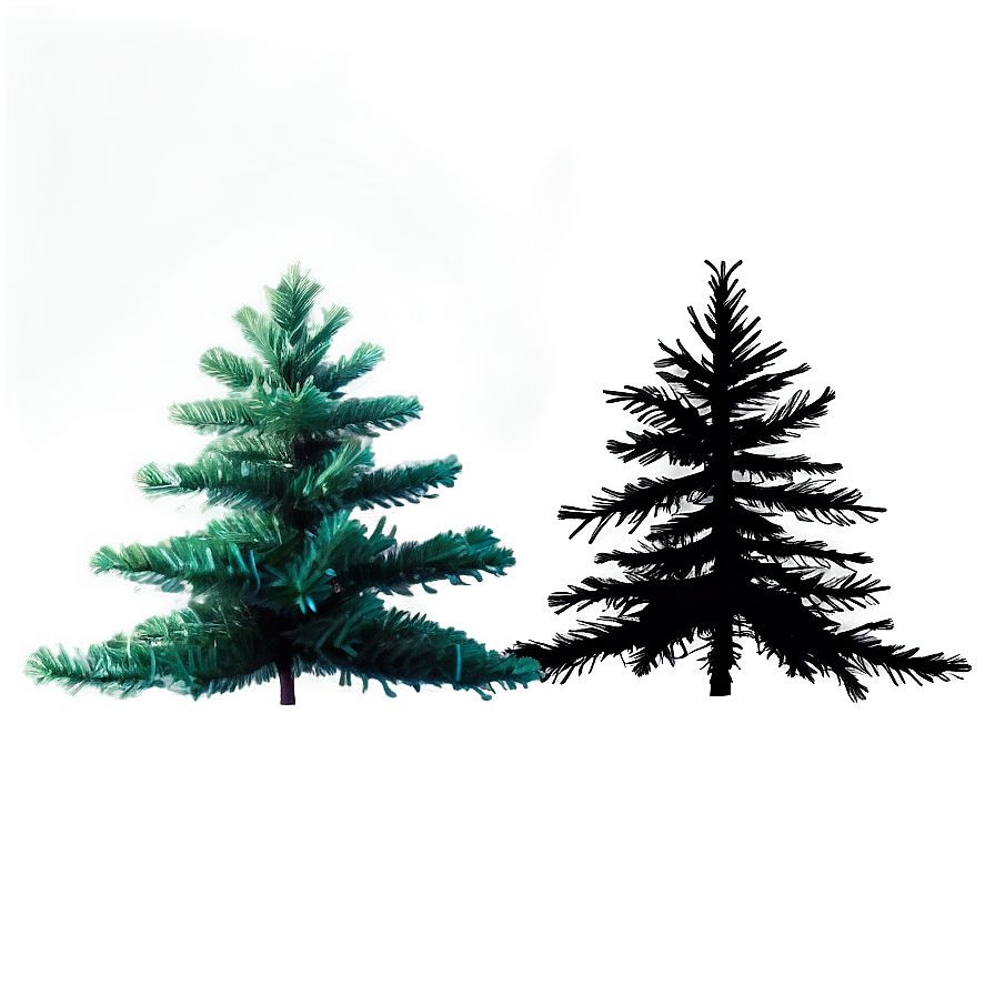 Lush Christmas Tree Silhouette Png Uqu33