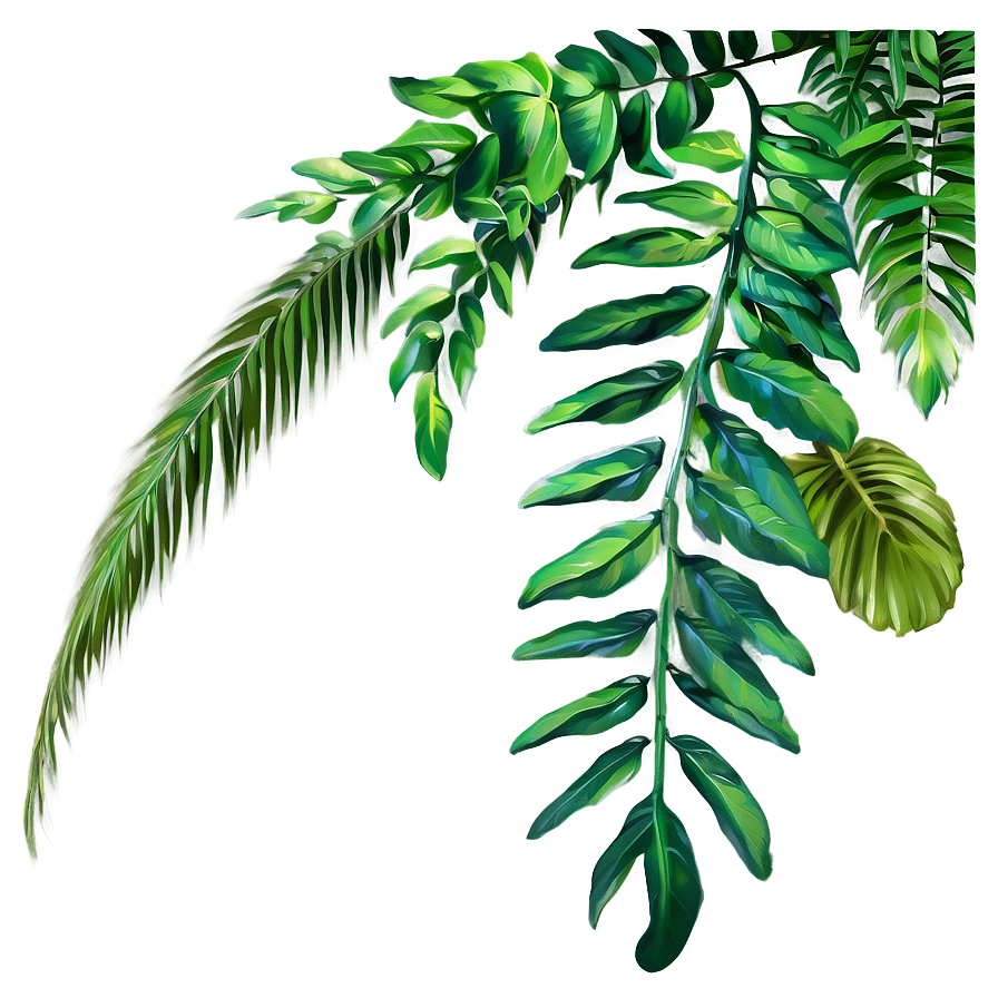 Lush Jungle Branch Png 06122024