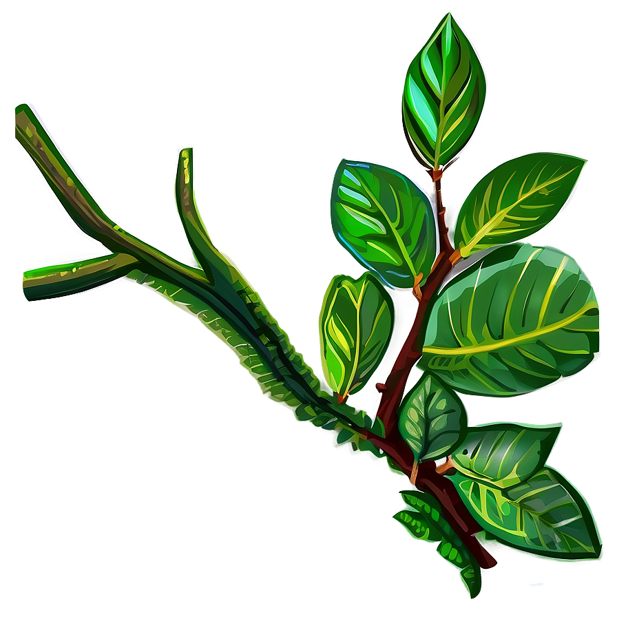 Lush Jungle Branch Png 36