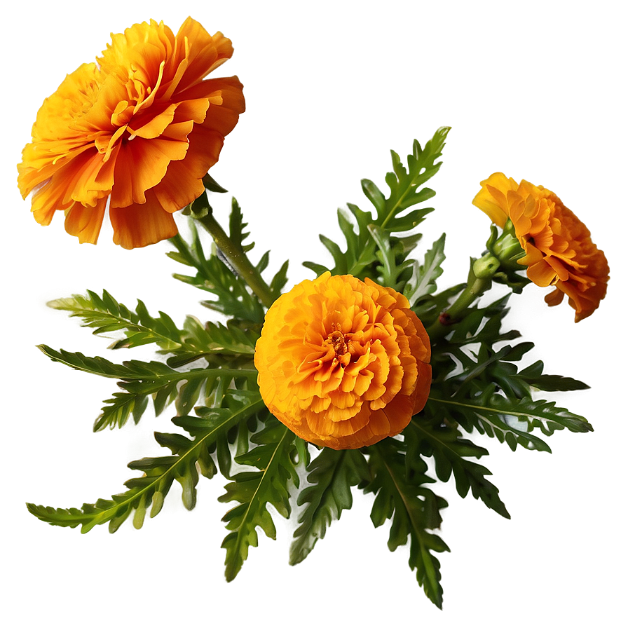 Lush Marigolds Arrangement Png Tof