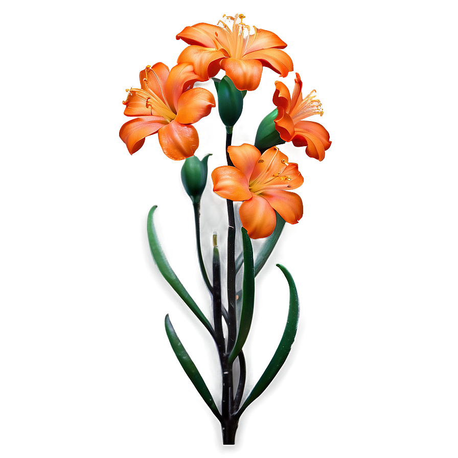 Lush Orange Bloom Png Imt56