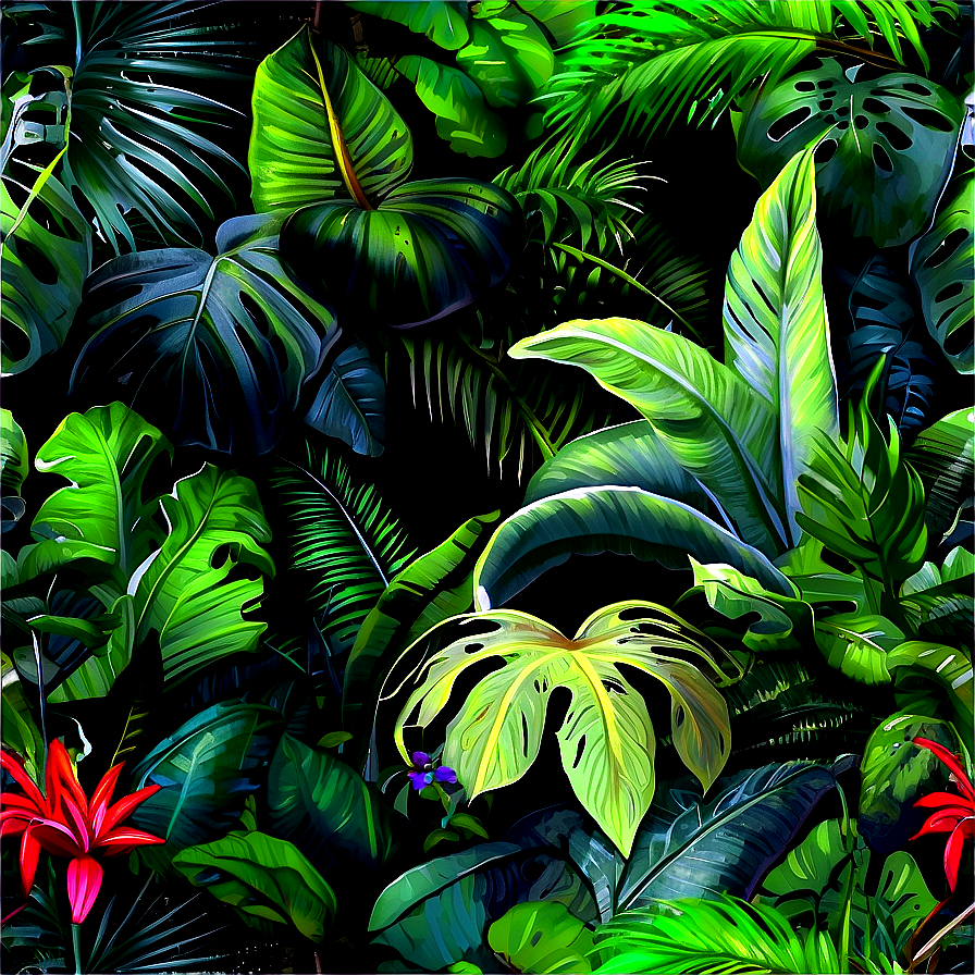 Lush Tropical Jungle Png Tqr21