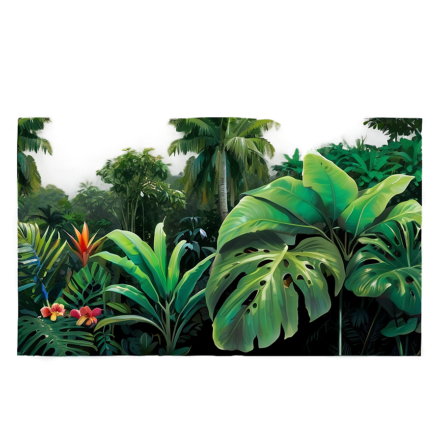 Lush Tropical Rainforest Picture Png Wij47