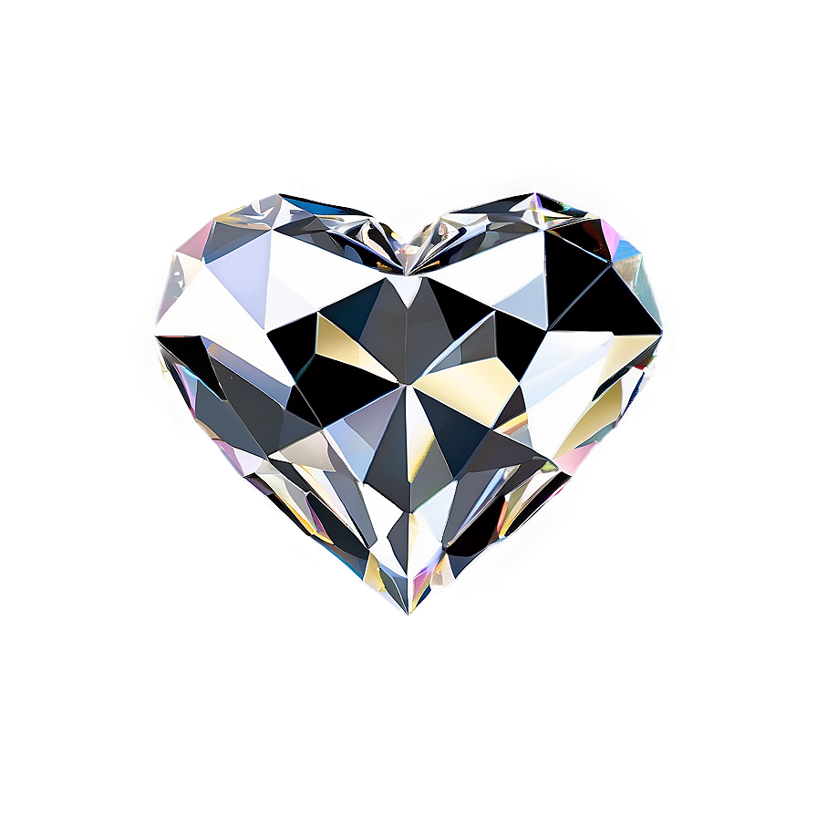 Lustrous Diamond Heart Png Usa