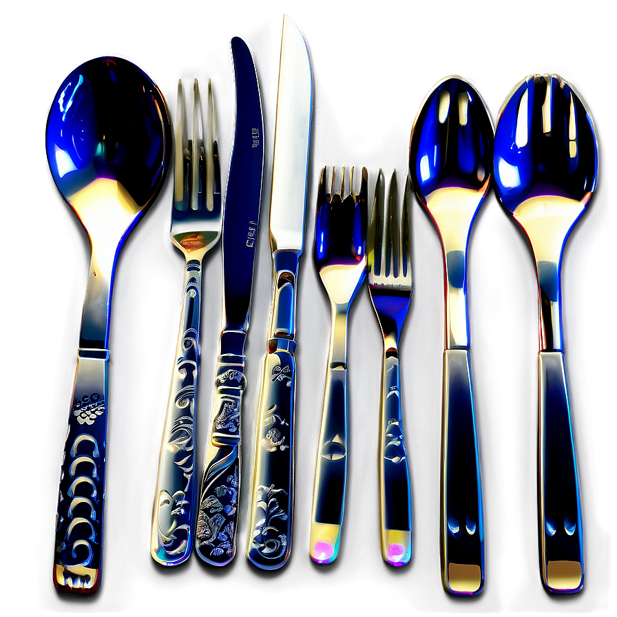 Luxe Dining Utensils Png 55