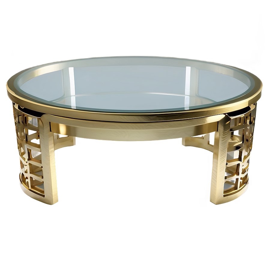 Luxe Gold Coffee Table Png Ugr72