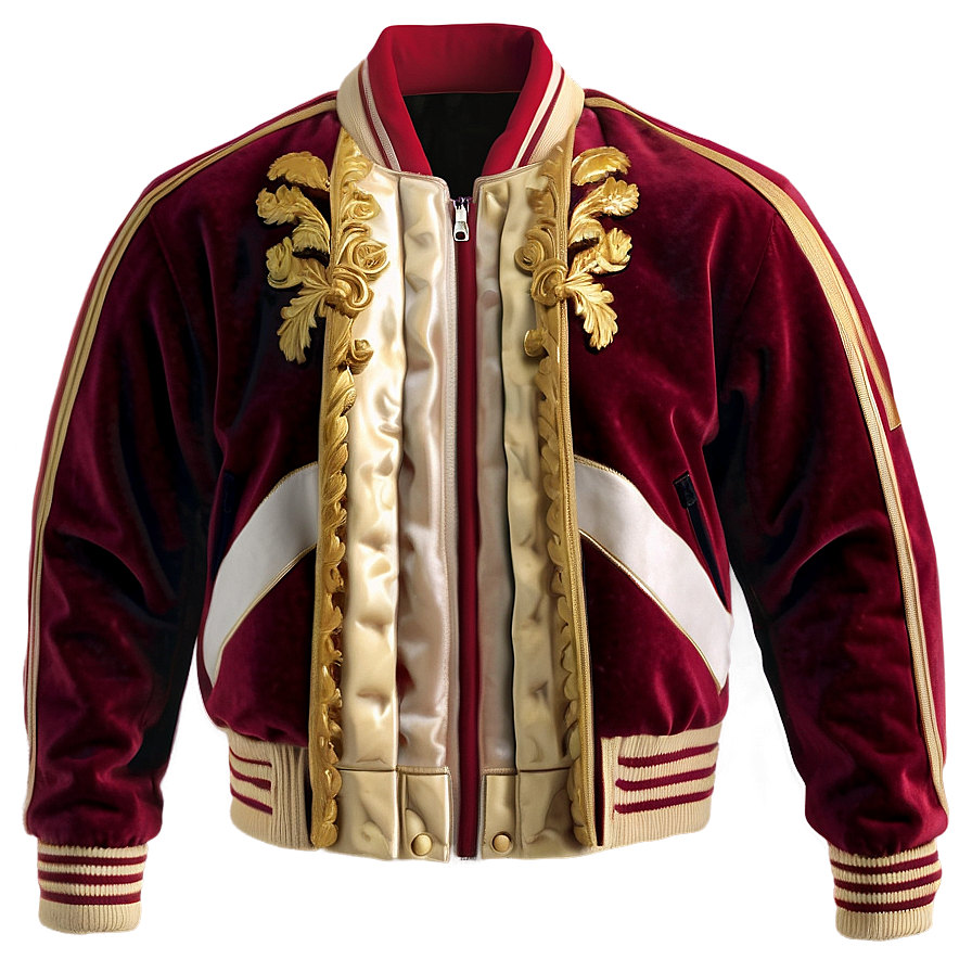 Luxe Velvet Bomber Jacket Png 14