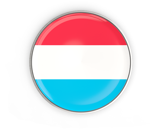 Luxembourg Flag Button