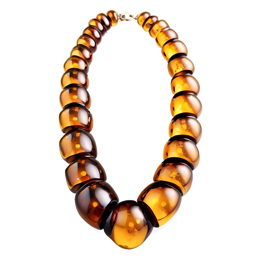 Luxurious Amber Necklace Png 06242024