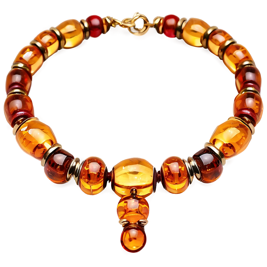 Luxurious Amber Necklace Png Qge