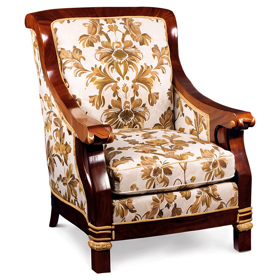 Luxurious Armchair Silla Png 06242024