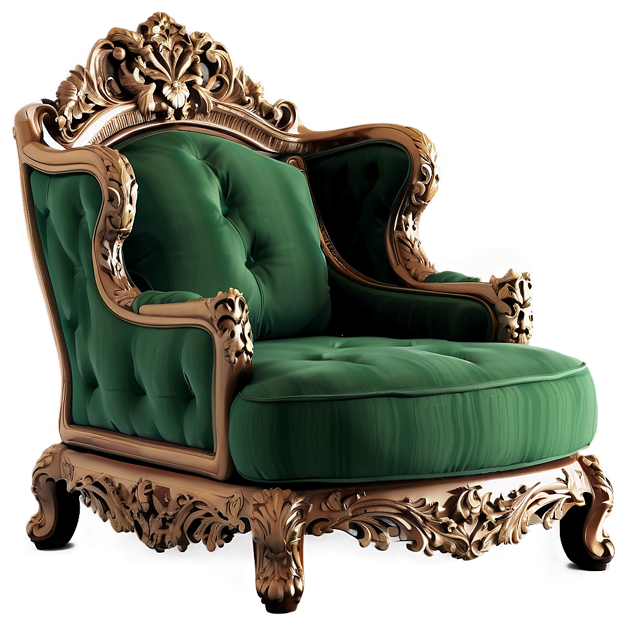 Luxurious Armchair Silla Png 06242024